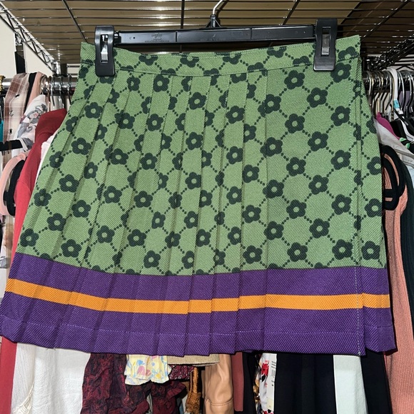 Urban Outfitters Dresses & Skirts - NWT Urban Outfitters Green Skirt with Purple and Orange Bands